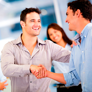 In Brazil, people shake hands, hug and sometimes kiss.