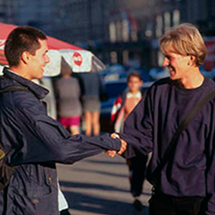 In the USA, the handshake is very common.