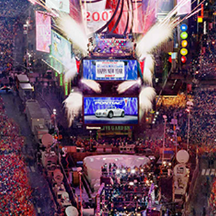 Time’s Square in  New York is a great place for your New Year’s celebration.