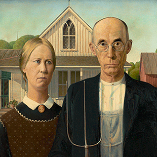 American Gothic<br>Grant Wood-1930